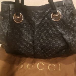 Gucci GG leather Full Moon Large Tote Bag
